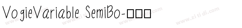 VogieVariable SemiBo字体转换